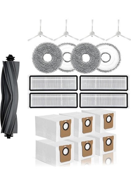 L10S Ultra L10 Robot Süpürge Ana Yan Fırça Hepa Filtre Paspas Bezi Toz Torbaları Yedek Parçaları (Yurt Dışından)
