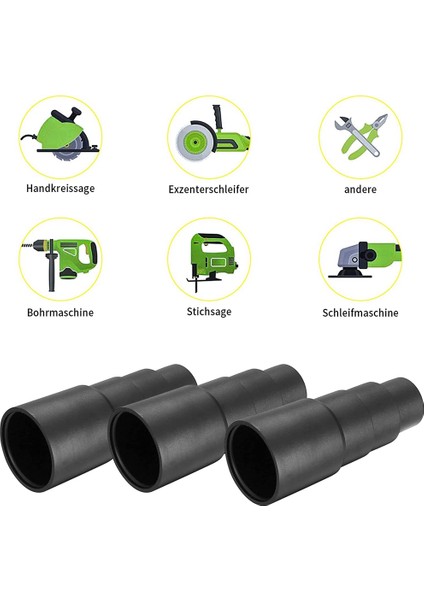 6 Parça Elektrikli Süpürge Adaptörü, Üniversal Hortum Dönüştürücü Boru Adaptörü (Yurt Dışından) fırsatları