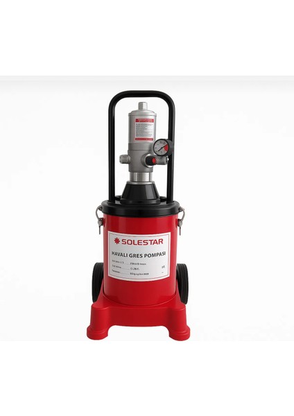 Havalı Gres Pompası 12 Litre 6-8 Bar