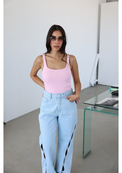 Kalın Askılı Kendinden Fitilli Atlet