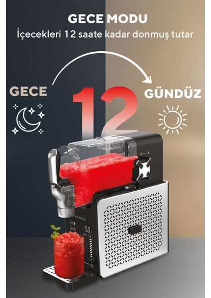 Ev Tipi Slushie (Buzlaş) Makinesi - Profesyonel Dondurulmuş Içecek Yapma Makinesi Hslush-01 modelleri