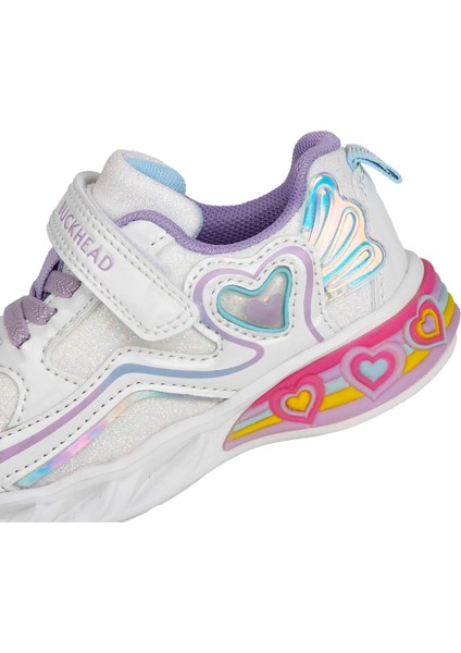Çocuk Işıklı Cırtlı Günlük Ayakkabı BUCK3046 Berry indirimleri