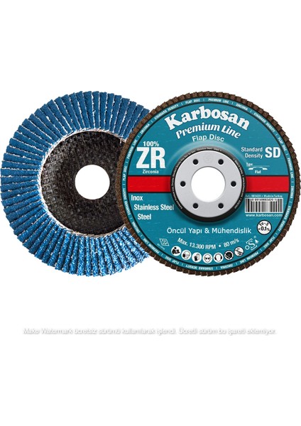 Zirkonyum Flap Disk Zımpara 115X40 Kum / 1 Adet
