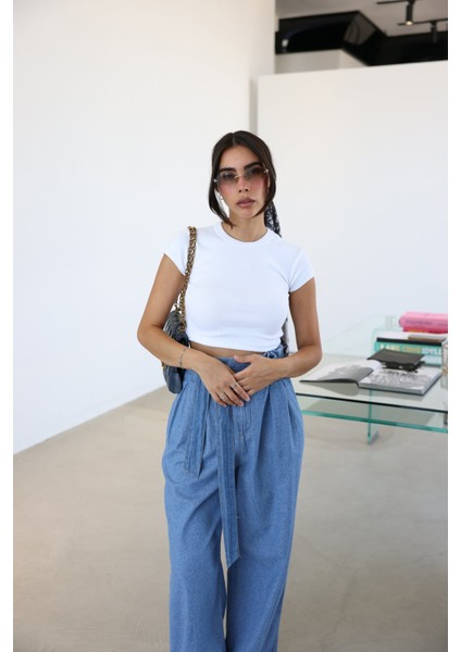 Fitilli Basic Crop Tshirt