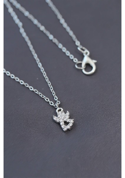 Minimal Melek Silver Renk Zirkon Taşlı Kadın Kolye fiyatları