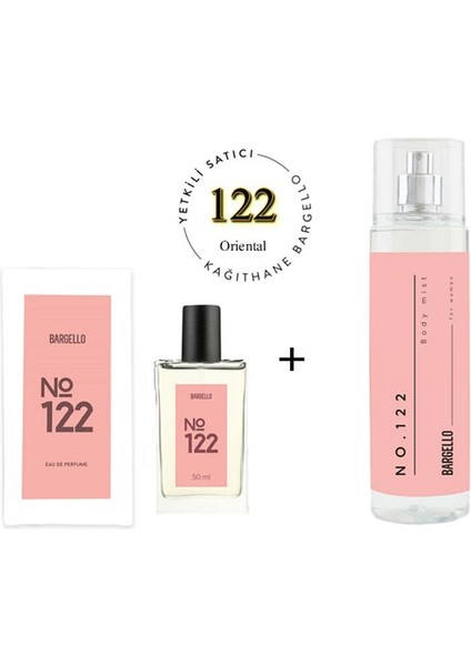 122 Kadın Parfüm EDP 50 ml NO: 122 Kadın EDT Body Mist 210 ml - MNMSBMEORI122BMNO122