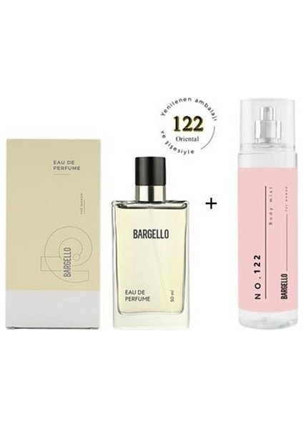 122 Kadın Parfüm EDP 50 ml NO: 122 Kadın EDT Body Mist 210 ml - MNMSBMEORI122BMNO122 modelleri