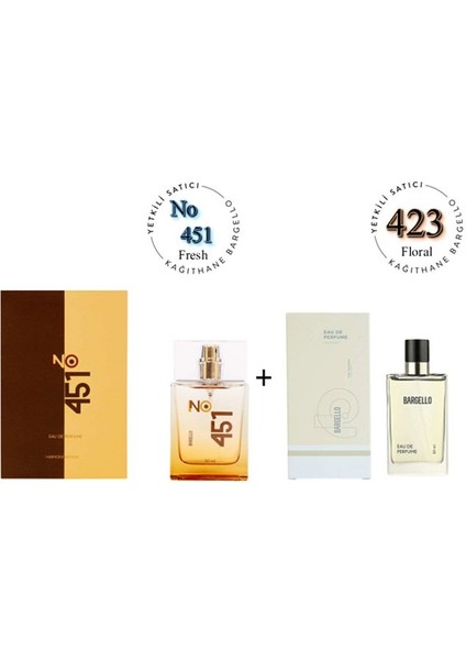 NO: 451 + 423 Unisex / Kadın Parfüm EDP 50 ml Fresh / Floral - MNMS50NO451423