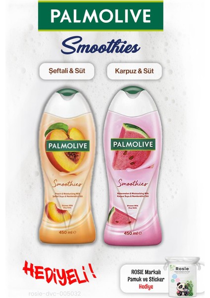 Smoothies 2'li 450 ml Duş Jeli - Rosıe Pamuk Hediye