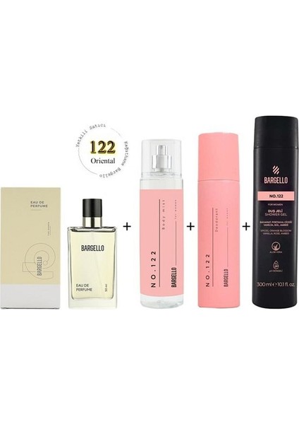 122 Kadın Parfüm Set ( Parfüm - Bodymist - Deodorant - Duş Jeli ) - MNMS122SETDUŞ modelleri