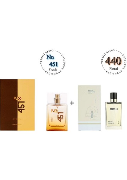 NO: 451 + 440 Unisex / Kadın Parfüm EDP 50 ml Fresh / Floral - MNMS50NO451440