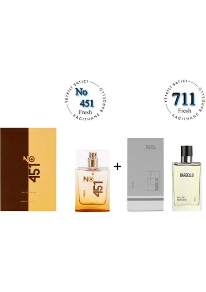 NO: 451 + 711 Unisex / Erkek Parfüm EDP 50 ml Fresh - MNMS50NO451711