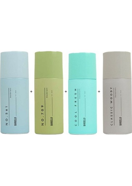 Deodorant Erkek Set - NO:561 NO:709 Cool Fresh Classic Woody 150 ml -MNMS150ERKSET