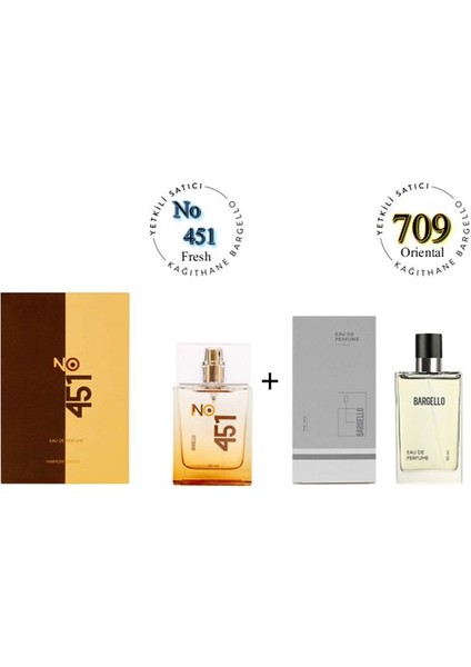 NO: 451 + 709 Unisex / Erkek Parfüm EDP 50 ml Fresh / Oriental - MNMS50NO451709
