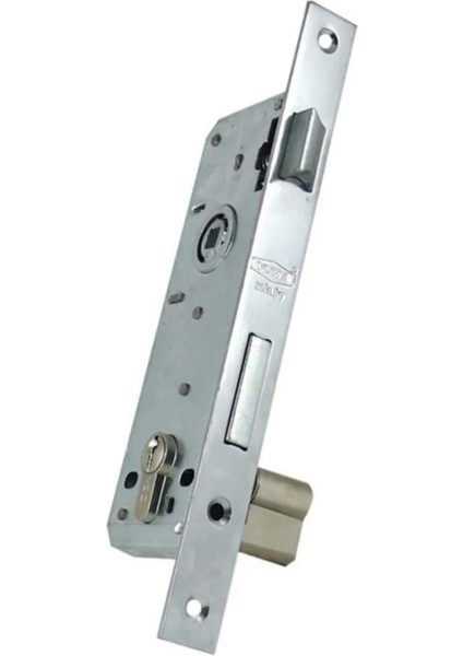 Silindirli Gömme Kilit 35 mm Barelli 3 Anahtarlı Saten YM-603