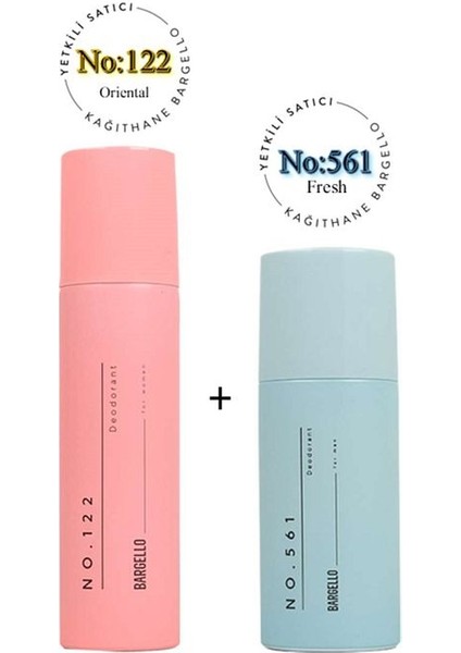 NO:122 NO:561 Kadın / Erkek Deodorant Oriental / Fresh 150 ml - MNMS150122561DEO