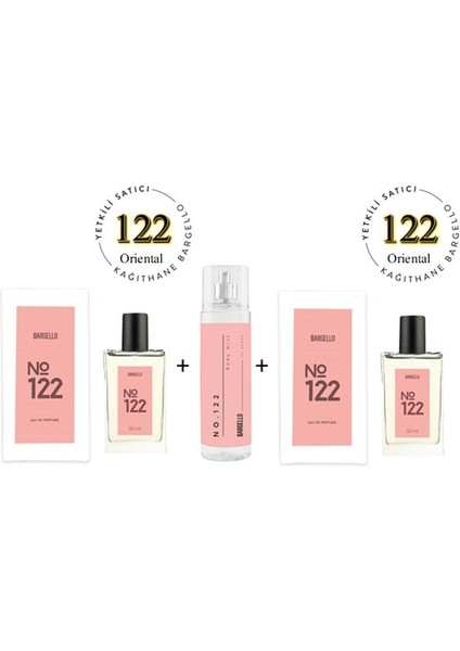122 122 100 ml EDP NO: 122 EDT Body Mist 210 ml - MNMSBMEORI122NO122