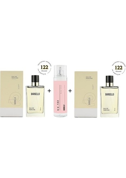 122 122 100 ml EDP NO: 122 EDT Body Mist 210 ml - MNMSBMEORI122NO122 modelleri