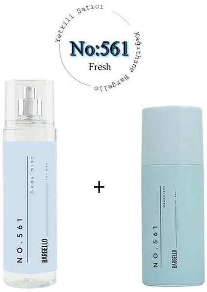 NO:561 Body Mist 210 ml NO:561 Deodorant Fresh Erkek 150 ml - MNMS561BMDEO