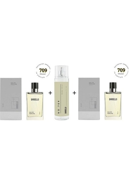 709 + 709 Edp 100 ml NO:709 Edt Body Mist 210 ml