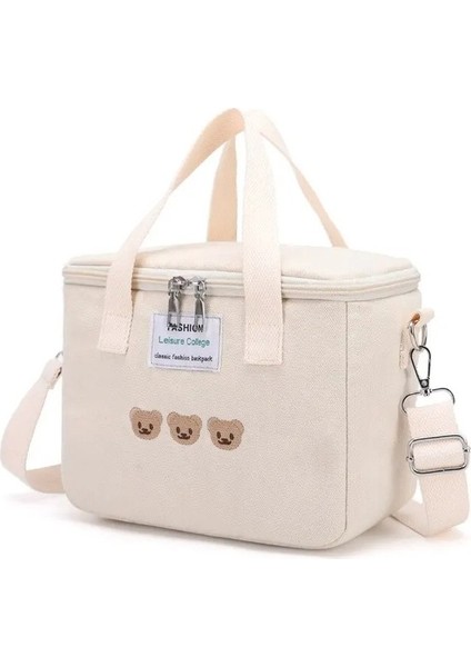 Çok Fonksiyonlu Su Geçirmez Ayıcık Desenli Anne Bebek Çantası - Siyah (Yurt Dışından)