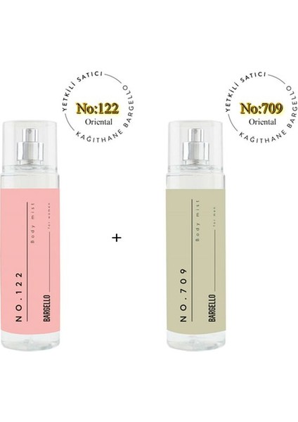 NO: 122 NO: 709 Body Mist Kadın / Erkek 210 ml EDT - MNMS210EDT122709
