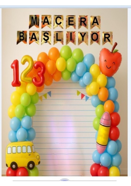 Macera Başlıyor,kumaş Pano,arka Fon,okul Etkinlik,okul Panosu 150X200 fırsatları