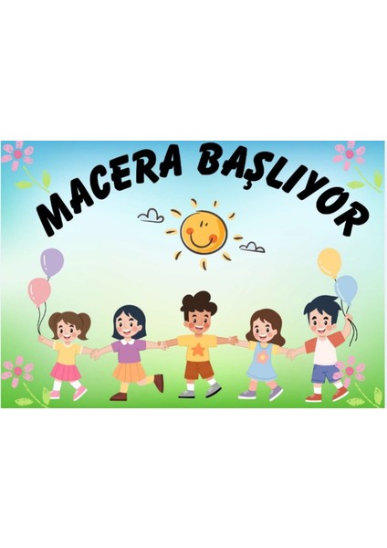 Macera Başlıyor,kumaş Pano,arka Fon,okul Etkinlik,okul Panosu 150X200 indirimleri