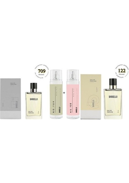 709 122 EDP 100 ml Kadın Parfüm Set NO: 709 NO: 122 EDT Body Mist - MNMS50709BMNO122 fırsatları