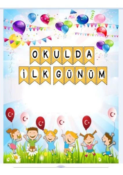 Okulumda Ilk Günüm,okul Etkinlik,arka Fon,kumaş Pano 150X200 fırsatları