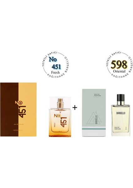 NO:451 + 598 Unisex Parfüm EDP 50 ml Fresh / Oriental - MNMS50NO451598