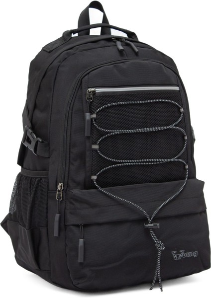 Young 51534 Black Siyah Unisex Çok Cepli Suya Dayanıklı Sırt Çantası fiyatları