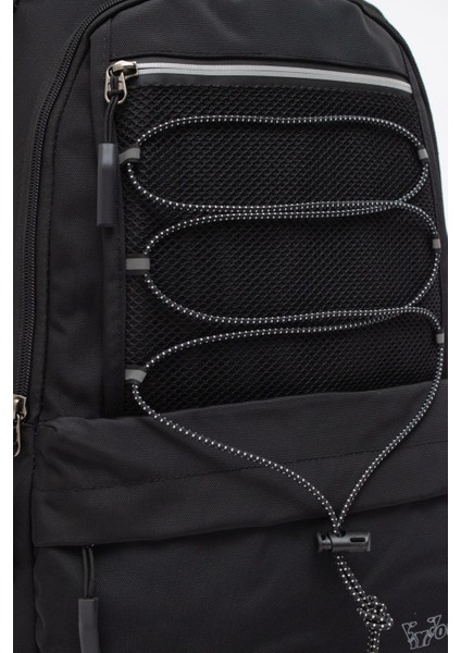 Young 51534 Black Siyah Unisex Çok Cepli Suya Dayanıklı Sırt Çantası