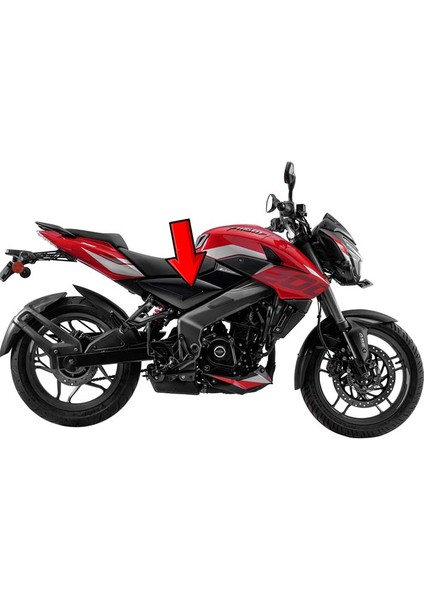 Bajaj Pulsar Ns200 UG 2021-2025 Sağ Sele Altı Yan Kapak Grenajı Paneli Siyah A fiyatları