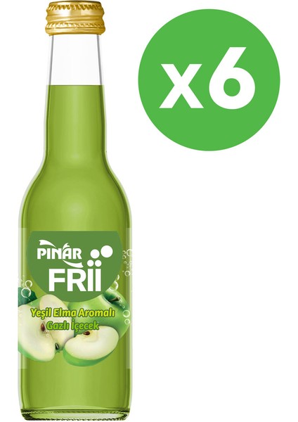 Frii Yeşil Elma Aromalı İçecek 250 ml x 6 Adet