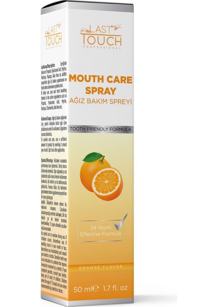 Nefes Tazeleyici, Ağız Kokusu Önleyici Sprey 50 ml ( Portakal )