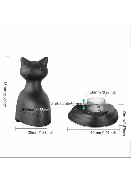 Beyaz 1 Adet Kedi Manyetik Kapı Durdurucu - Çarpışma Önleyici modelleri