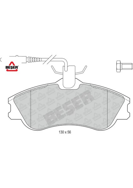 Ön Fren Balatası Partner Berlingo 1.9 Fişli 96-03