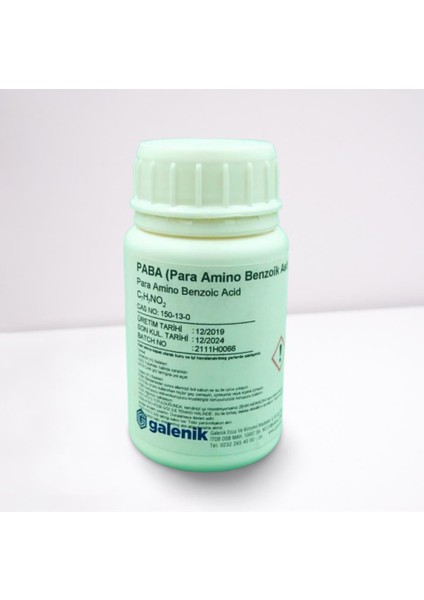 Para Amino Benzoik Acid 50 gr ( Paba )