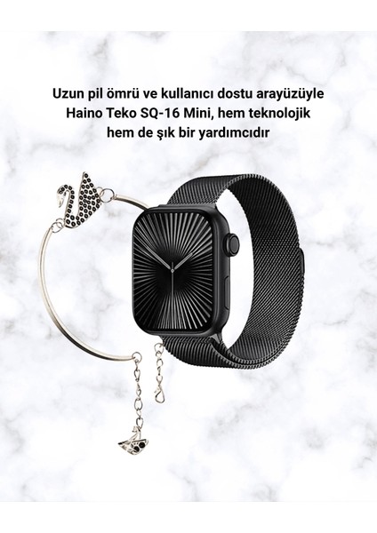 Sq-16 Mini Series 10 – Dokunmatik Akıllı Saat | Kalp Ritmi, Spo2, Uyku Takibi