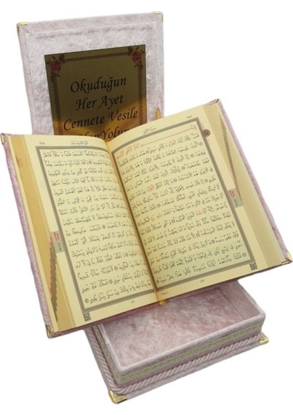 Raşel Orta Boy Plaket Kutulu Kuranı Kerim Pudra Pembe fiyatları