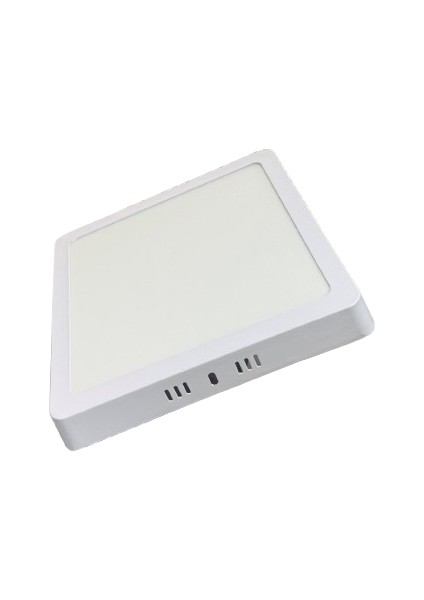 SENKRON2004 Kare 20W Sıvaüstü LED Panel Sarı Işık 3000K 1400LM Beyaz Metal Gövde 20,4cm genişlik