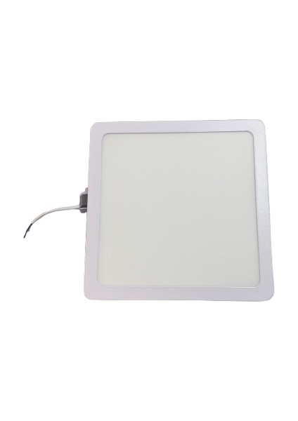 SENKRON2004 Kare 20W Sıvaüstü LED Panel Sarı Işık 3000K 1400LM Beyaz Metal Gövde 20,4cm genişlik modelleri