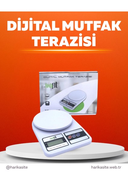 Pratik ve Şık Tasarımıyla Dijital Mutfak Tartısı