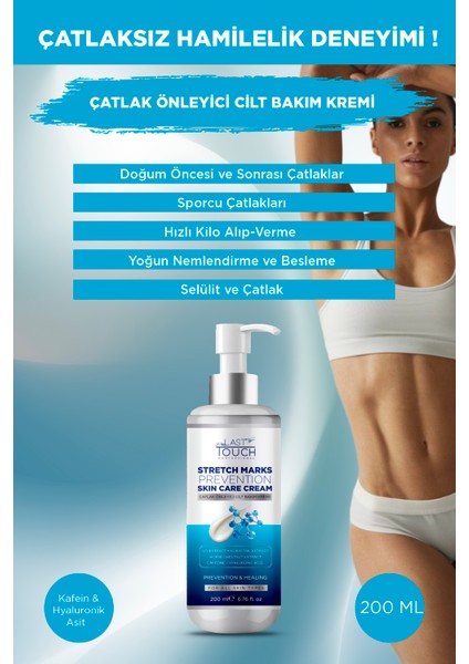 Çatlak Önleyici Cilt Bakım Kremi ( Hamilelik-Sporcu Çatlakları-Hızlı Kilo Alıp Verme ) 200 ml