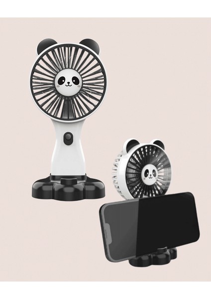 Kompakt Tasarımlı USB Şarjlı Mini Fan – Hayvan Figürlü Vantilatör indirimleri