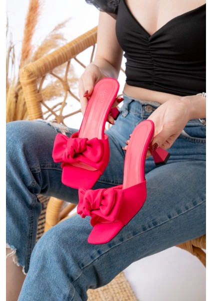 Ballerin&zapato Kadın Juliette Fuşya Fiyonk Detaylı Terlik