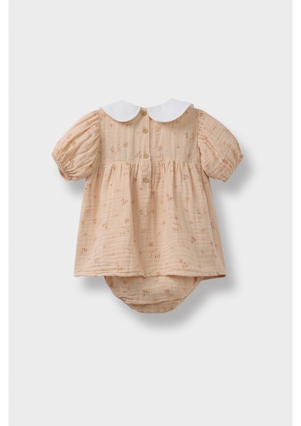 Kız Bebek Yenidoğan Çiçek Desenli Müslin Tulum C5091A525SM fırsatları
