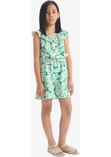 Kız Çocuk Desenli Kolsuz Tulum E5803A825SM modelleri