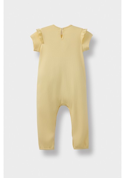 Kız Bebek Yenidoğan Baskılı Fitilli Kaşkorse Kısa Kollu Tulum E7950A525SM modelleri